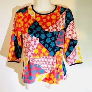 Boutique-Tracy Negoshian Betty shirt FlowerPatch P